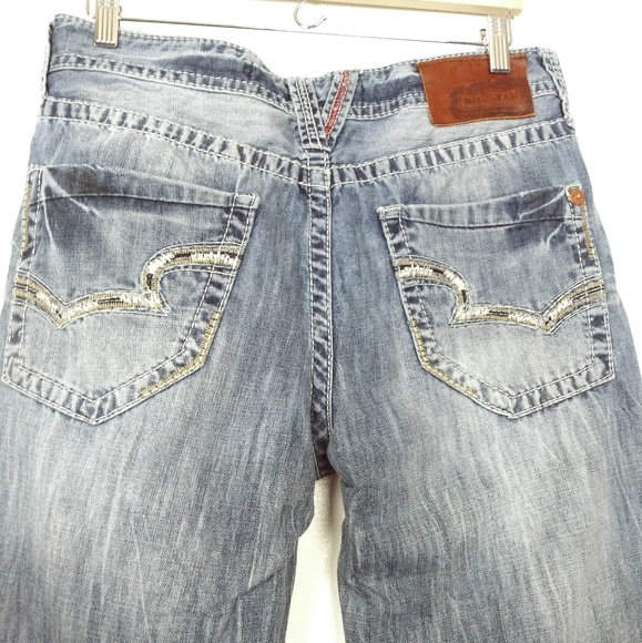 Big Star Pioneer Whiskering Fade Pant Jeans 34S Regular Boot Cut Distres… - Picture 4 of 6
